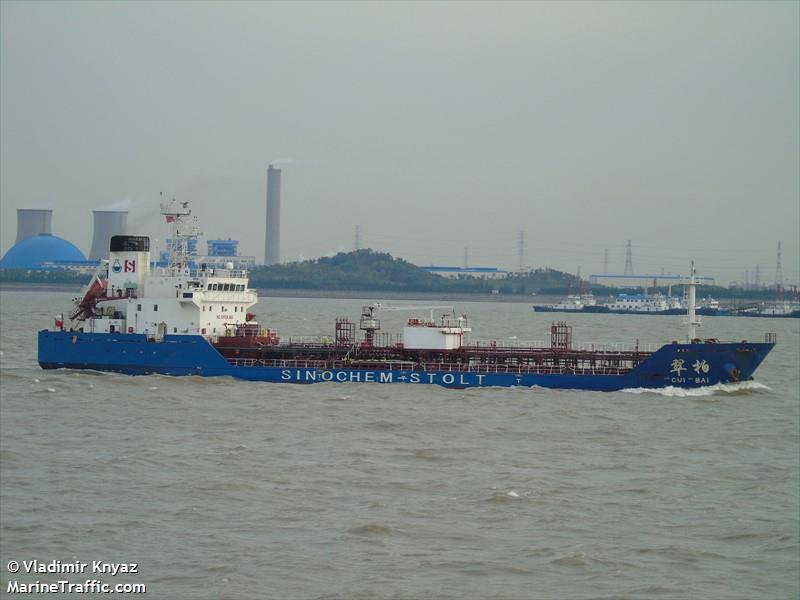 cui bai (Chemical/Oil Products Tanker) - IMO 9425394, MMSI 413371370, Call Sign BIPL under the flag of China