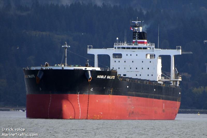 noble salute (Bulk Carrier) - IMO 9602734, MMSI 431127000, Call Sign 7JSP under the flag of Japan