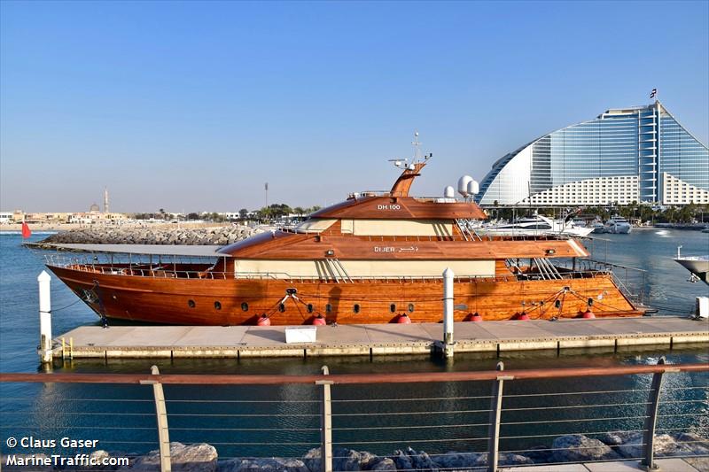 wadi theeb (Pleasure craft) - IMO 9564243, MMSI 470123456, Call Sign A6E2683 under the flag of UAE