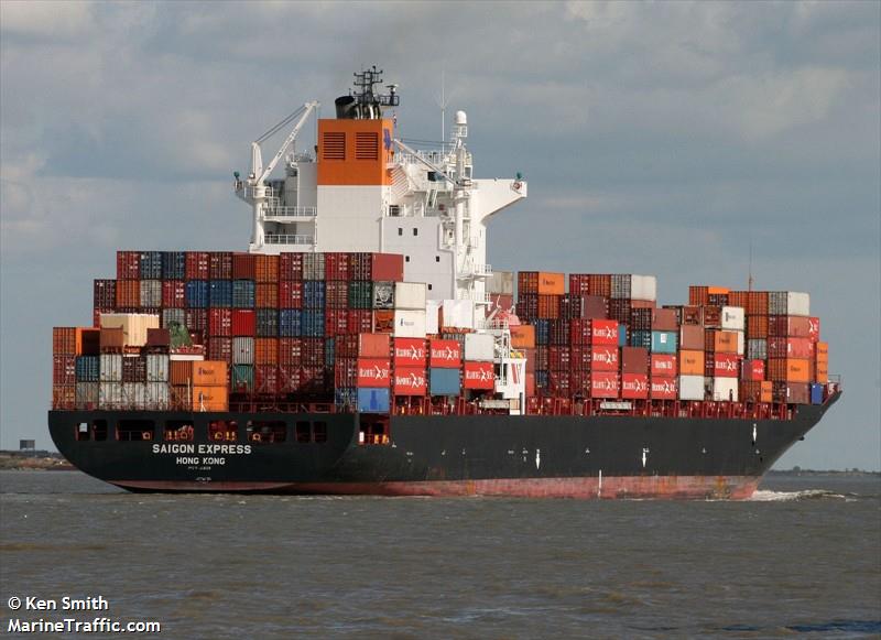 seaspan saigon (Container Ship) - IMO 9301809, MMSI 477106800, Call Sign VRBT7 under the flag of Hong Kong