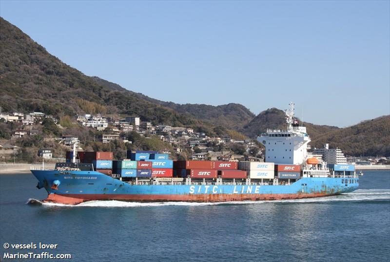 sitc toyohashi (Container Ship) - IMO 9834014, MMSI 477209100, Call Sign VRSB9 under the flag of Hong Kong