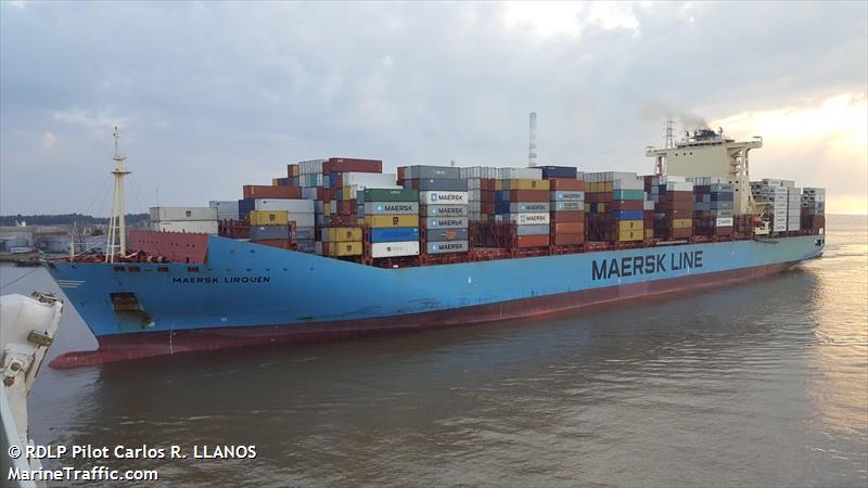 maersk lirquen (Container Ship) - IMO 9526887, MMSI 477423500, Call Sign VRKB8 under the flag of Hong Kong
