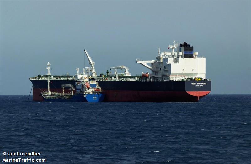 front singapore (Crude Oil Tanker) - IMO 9832248, MMSI 477539200, Call Sign VRTH3 under the flag of Hong Kong