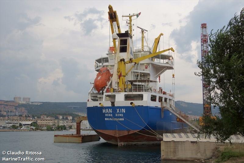 han xin (General Cargo Ship) - IMO 9125889, MMSI 477765600, Call Sign VRKF4 under the flag of Hong Kong