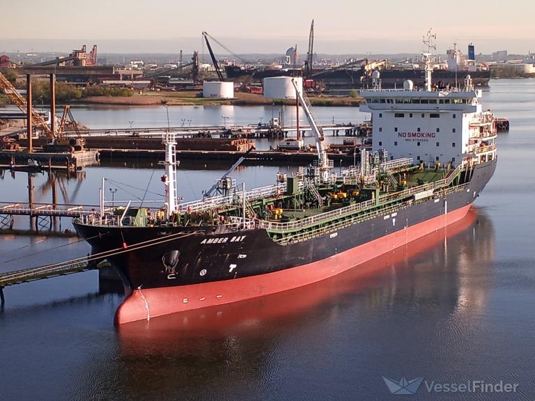 amber bay (Bitumen Tanker) - IMO 9764520, MMSI 477900100, Call Sign VRPC7 under the flag of Hong Kong