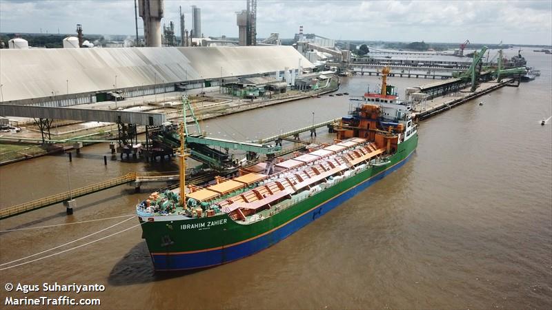 ibrahim zahier (Cargo ship) - IMO 7518549, MMSI 525018002, Call Sign PLVX under the flag of Indonesia