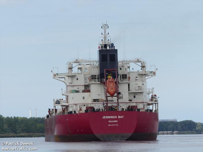 jennings bay (Chemical/Oil Products Tanker) - IMO 9717773, MMSI 538005535, Call Sign V7EU3 under the flag of Marshall Islands