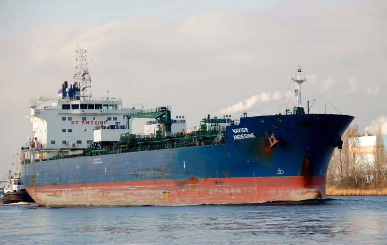 navig8 andesine (Chemical/Oil Products Tanker) - IMO 9711559, MMSI 538005775, Call Sign V7GW7 under the flag of Marshall Islands