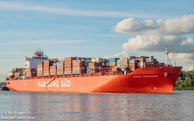 monte cervantes (Container Ship) - IMO 9283186, MMSI 563051200, Call Sign 9V9767 under the flag of Singapore