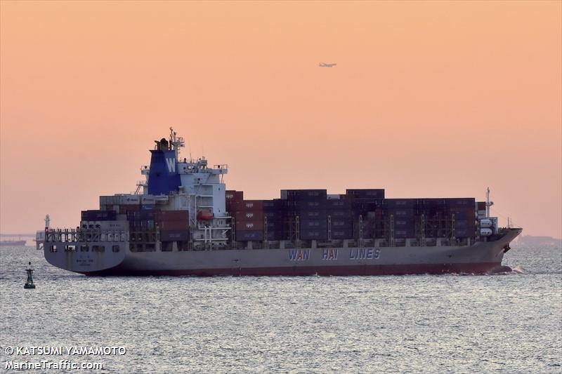 wan hai 306 (Container Ship) - IMO 9237084, MMSI 564768000, Call Sign S6DT7 under the flag of Singapore