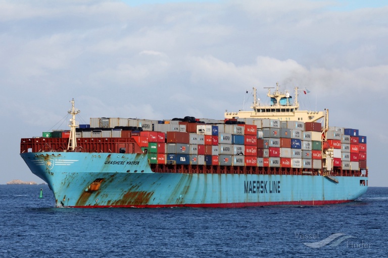 grasmere maersk (Container Ship) - IMO 9193276, MMSI 565253000, Call Sign 9V3820 under the flag of Singapore