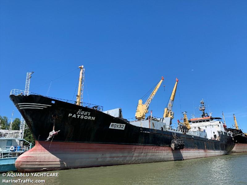 patsorn (Refrigerated Cargo Ship) - IMO 7713230, MMSI 567391000, Call Sign HSB4501 under the flag of Thailand