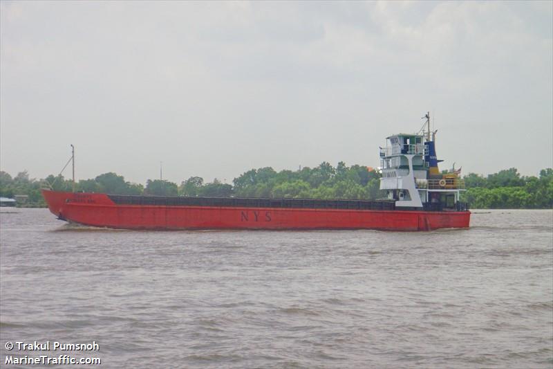 o.p.k.1 (Cargo ship) - IMO , MMSI 567999993, Call Sign HSB2211 under the flag of Thailand