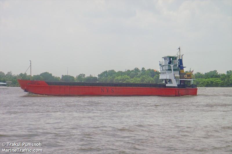 o.p.k.1 (General Cargo Ship) - IMO , MMSI 567999993, Call Sign HSB2211 under the flag of Thailand
