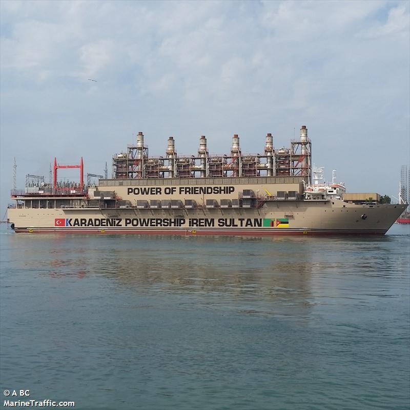 kps irem sultan (Power Station Vessel) - IMO 8222252, MMSI 636014808, Call Sign A8WQ6 under the flag of Liberia