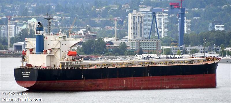 pictor (Bulk Carrier) - IMO 9254563, MMSI 636016730, Call Sign D5HM7 under the flag of Liberia