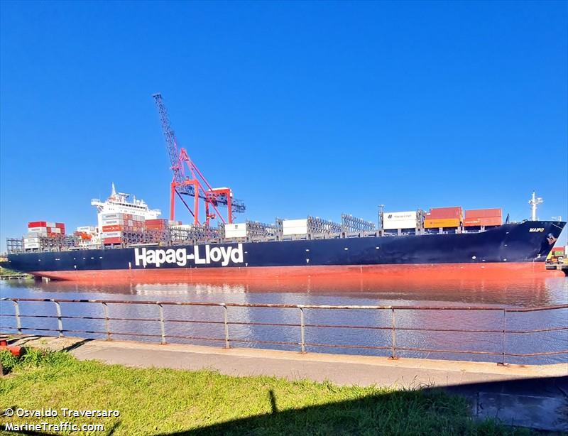 maipo (Container Ship) - IMO 9400083, MMSI 636092848, Call Sign A8SG7 under the flag of Liberia