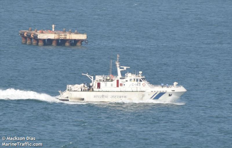 icgs c-148 (Patrol Vessel) - IMO 9502219, MMSI 419085700, Call Sign AUZS under the flag of India