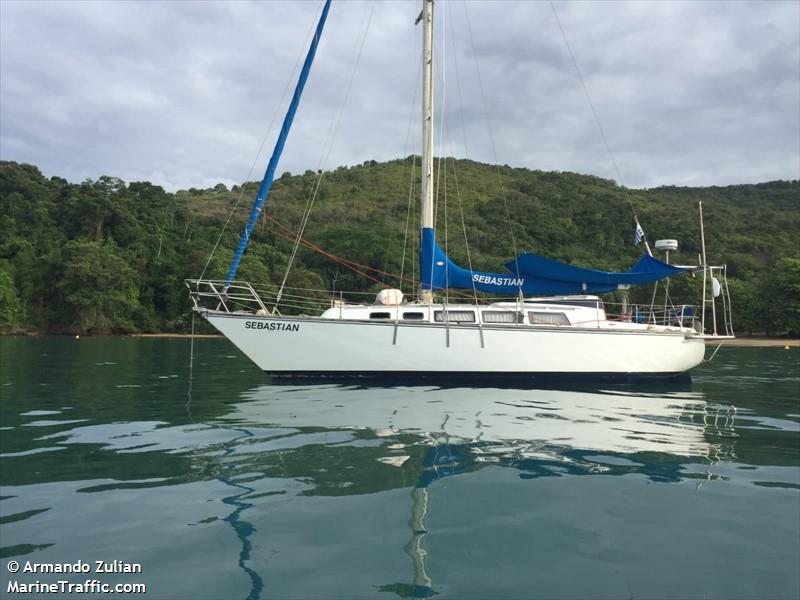 sebastian e (Sailing vessel) - IMO , MMSI 770576340 under the flag of Uruguay