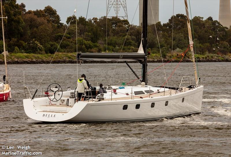 belle (Pleasure craft) - IMO , MMSI 503104190 under the flag of Australia