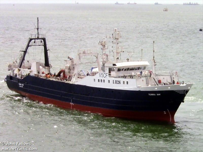 torra bay (Fishing vessel) - IMO , MMSI 659276000, Call Sign V5CF under the flag of Namibia
