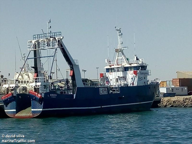 erica (Fishing vessel) - IMO , MMSI 659054000, Call Sign V5ER under the flag of Namibia