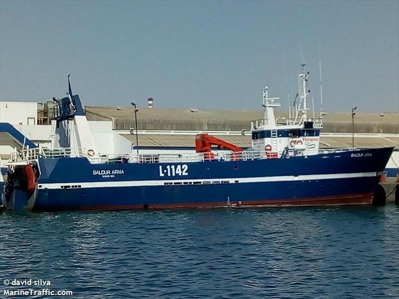 baldur arna (Fishing vessel) - IMO , MMSI 659282000, Call Sign V5XB under the flag of Namibia