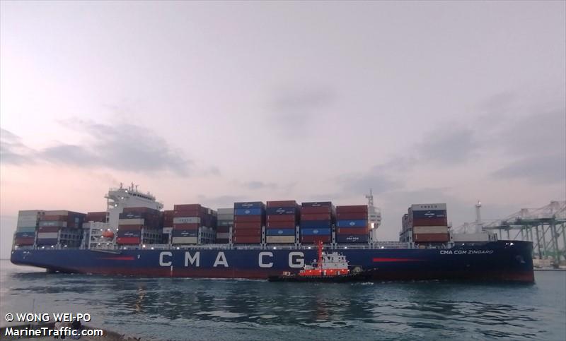 cma cgm zingaro (Container Ship) - IMO 9926192, MMSI 255915695, Call Sign CQ2153 under the flag of Madeira
