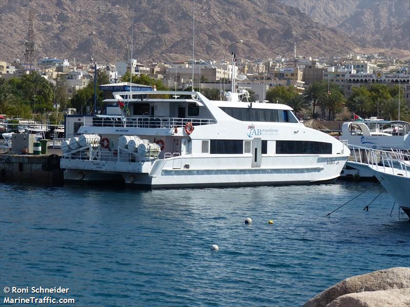 babel (Passenger Ship) - IMO 9523380, MMSI 438037500, Call Sign SSD under the flag of Jordan
