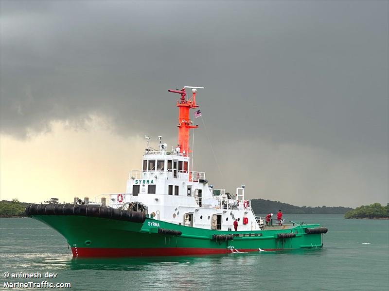 syrma (Tug) - IMO 9218923, MMSI 533132848, Call Sign 9M3224 under the flag of Malaysia