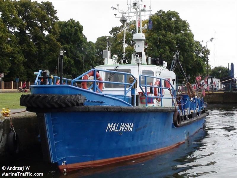 malwina (Dredging or UW ops) - IMO , MMSI 261011440, Call Sign SPS2665 under the flag of Poland