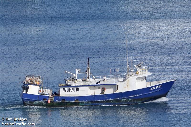 lady annie (Fishing vessel) - IMO , MMSI 367480150, Call Sign WDF7010 under the flag of United States (USA)