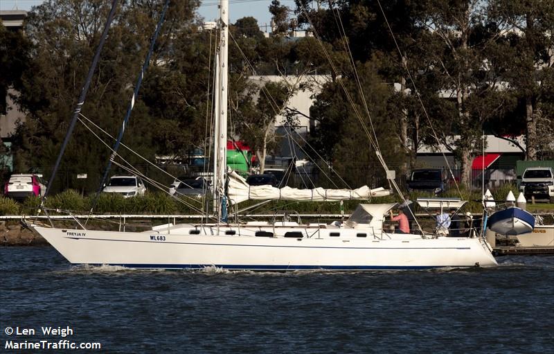 freyja iv (Sailing vessel) - IMO , MMSI 503640400, Call Sign VJN3783 under the flag of Australia