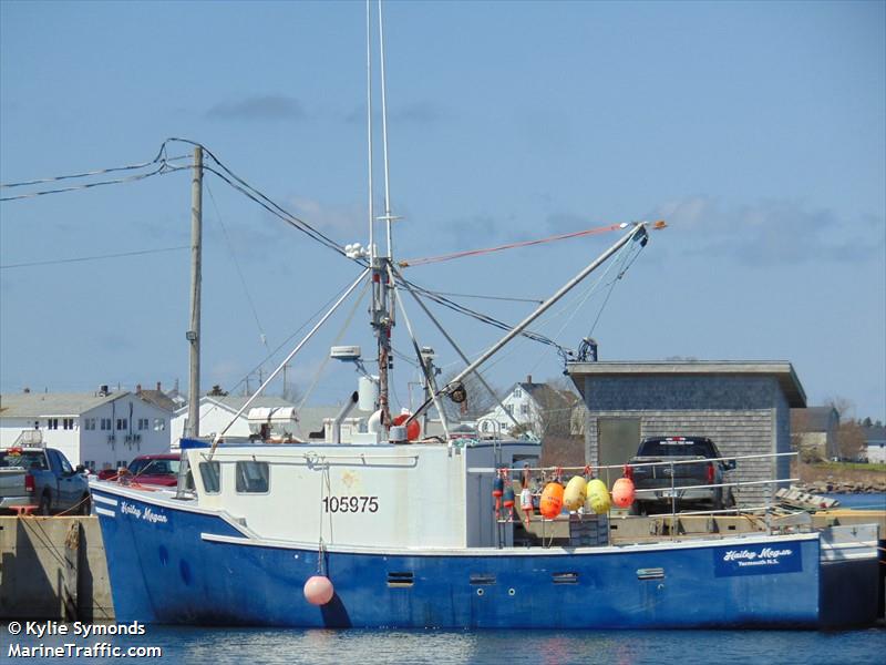 hailey megan (Fishing vessel) - IMO , MMSI 316009517 under the flag of Canada