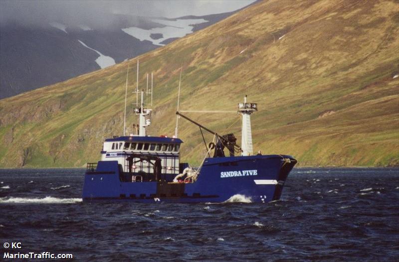 sandra five (Fishing Vessel) - IMO 8958667, MMSI 366752970, Call Sign WCY5597 under the flag of United States (USA)