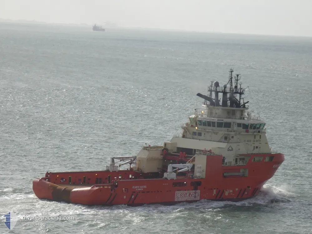 atlantic kestrel (Offshore Tug/Supply Ship) - IMO 9557446, MMSI 316023651, Call Sign XJBE under the flag of Canada