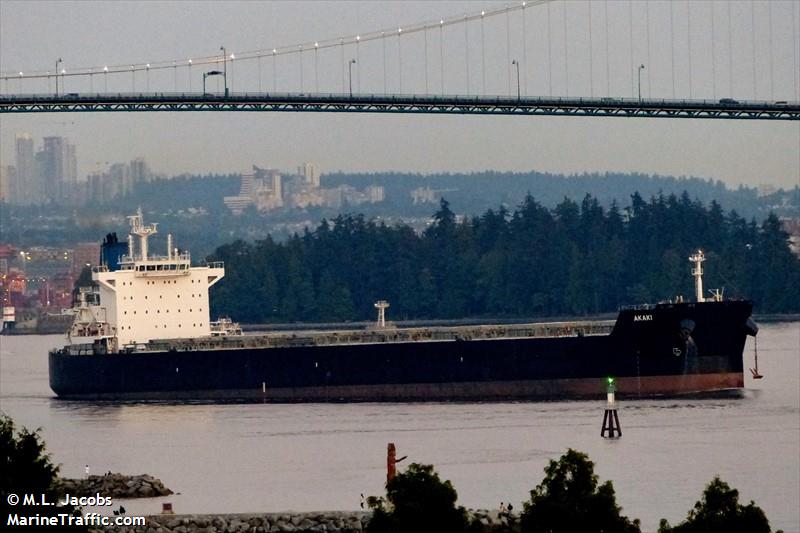 akaki (Bulk Carrier) - IMO 9591143, MMSI 210226000, Call Sign 5BUD3 under the flag of Cyprus