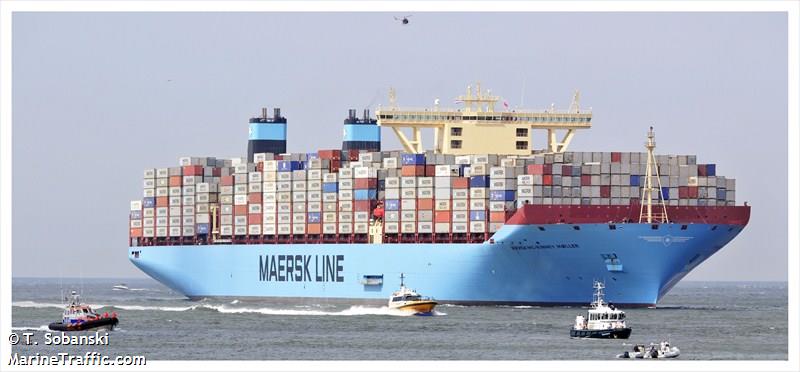 maerskmckinneymoller (Container Ship) - IMO 9619907, MMSI 219018271, Call Sign OWIZ2 under the flag of Denmark