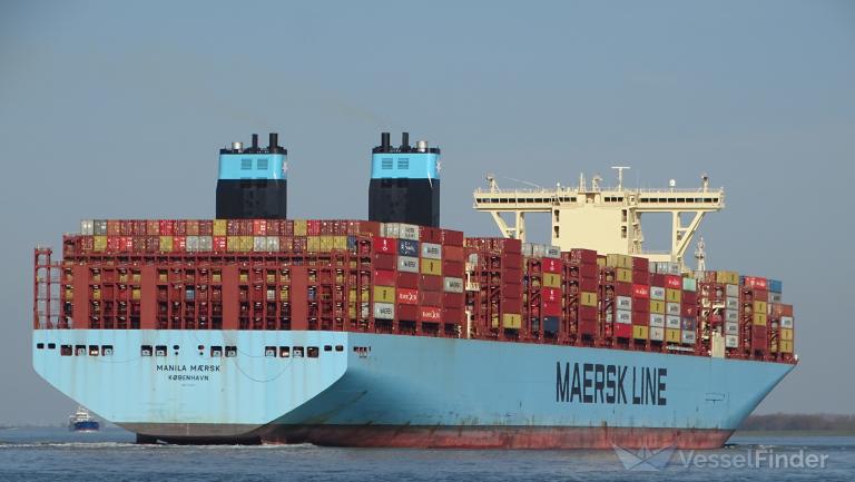 manila maersk (Container Ship) - IMO 9780469, MMSI 219038000, Call Sign OWPP2 under the flag of Denmark