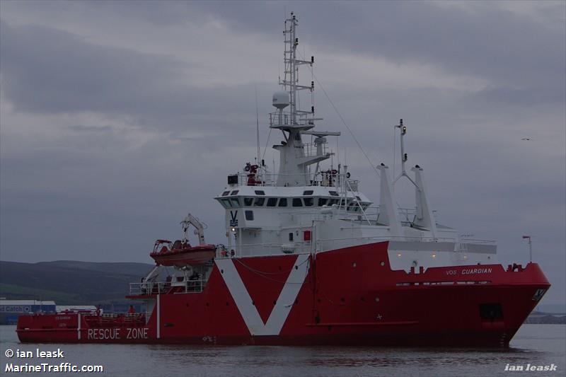 vos guardian (Standby Safety Vessel) - IMO 9064188, MMSI 233329000, Call Sign MHSE2 under the flag of United Kingdom (UK)
