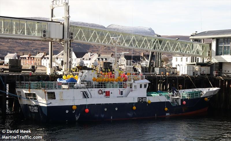 mar blanco (Fishing Vessel) - IMO 8715730, MMSI 235007300, Call Sign MQMQ8 under the flag of United Kingdom (UK)
