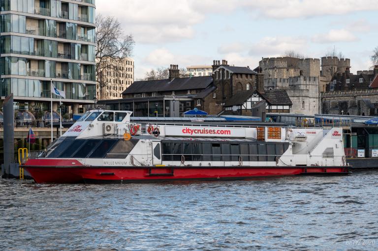 millennium of london (Passenger ship) - IMO , MMSI 235052131, Call Sign MWRT5 under the flag of United Kingdom (UK)