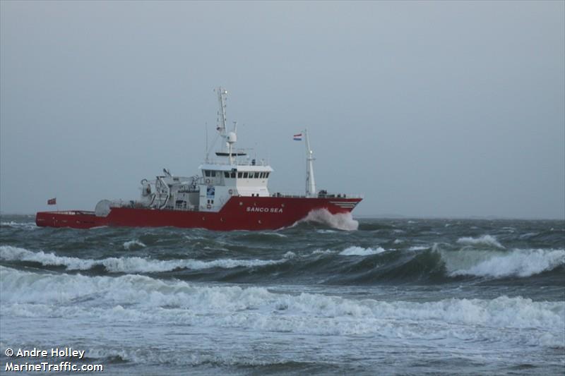 sanco sea (Research Vessel) - IMO 9204295, MMSI 236310000, Call Sign ZDHF4 under the flag of Gibraltar