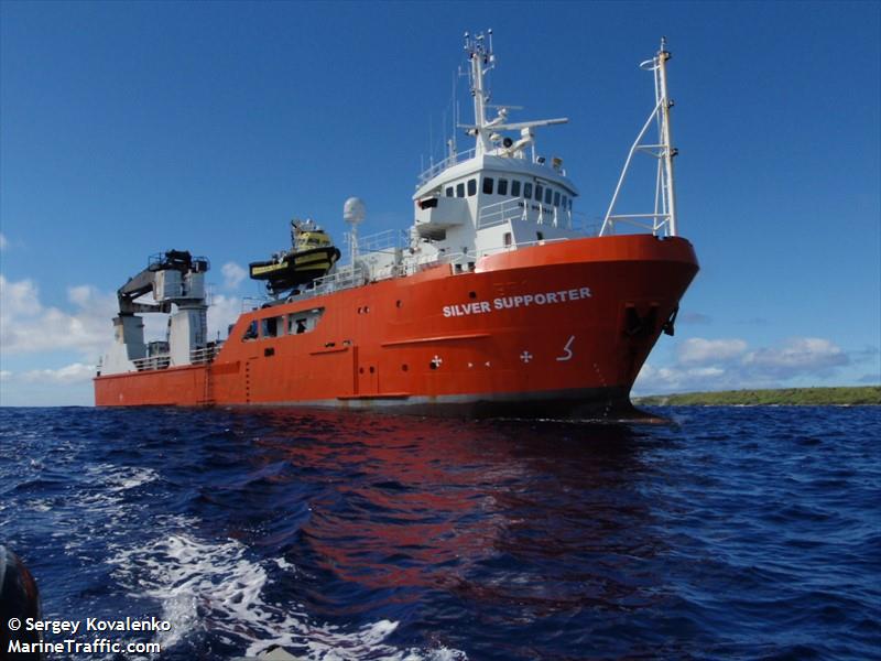 silver supporter (Research Vessel) - IMO 9165944, MMSI 236578000, Call Sign ZDJY7 under the flag of Gibraltar