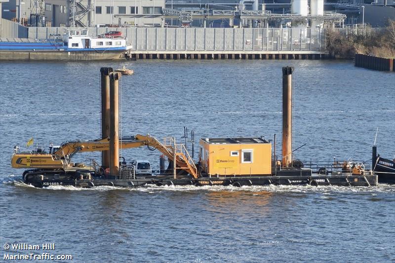 kb1603 (Dredging or UW ops) - IMO , MMSI 244030378, Call Sign PC7768 under the flag of Netherlands