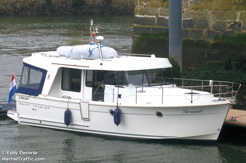 brummel (Pleasure craft) - IMO , MMSI 244660269, Call Sign PF9008 under the flag of Netherlands