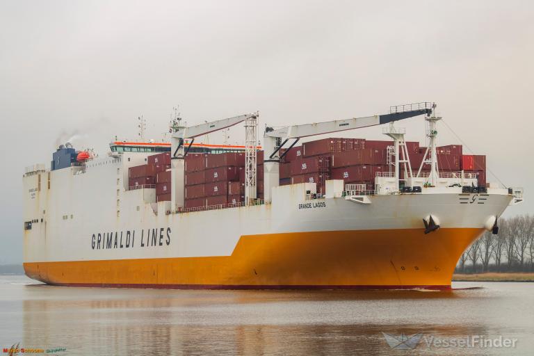 grande lagos (Ro-Ro Cargo Ship) - IMO 9672088, MMSI 247341100, Call Sign IBDW under the flag of Italy