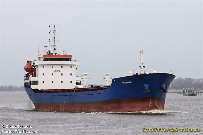 15 temmuz (General Cargo Ship) - IMO 9372846, MMSI 271044578, Call Sign TCA4243 under the flag of Turkey