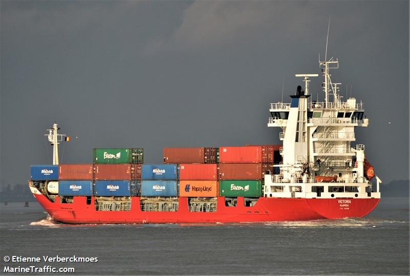 victoria (Container Ship) - IMO 9165308, MMSI 277550000, Call Sign LYBE under the flag of Lithuania