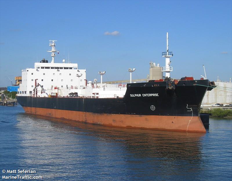 sulphur enterprise (Chemical Tanker) - IMO 9077044, MMSI 303520000, Call Sign KAKB under the flag of Alaska
